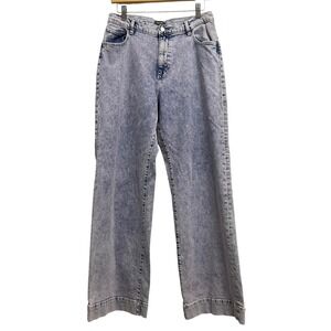 DL1961 Zoie Wide Leg Jeans Womens 30 Relaxed Vintage Purple Acid Wash 90's Retro
